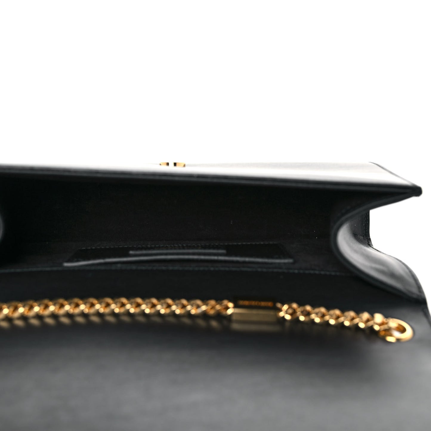 Smooth Calfskin Medium Classic Monogram Kate Tassel Satchel Black