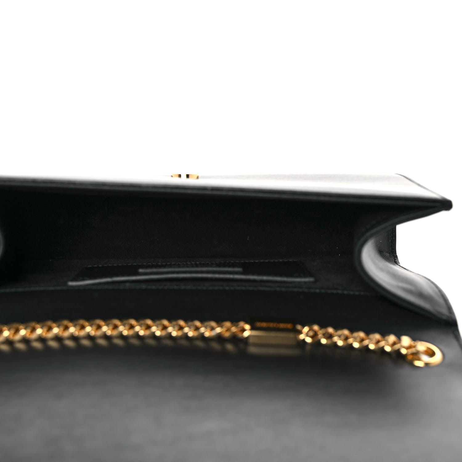 Saint Laurent Smooth Calfskin Medium Classic Monogram Kate Tassel Satchel Black 5 of 8