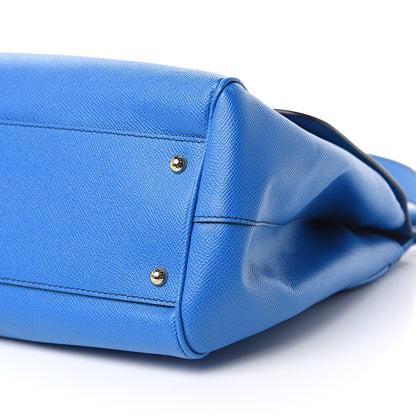Dolce & Gabbana Dauphine Large Miss Sicily Satchel Blue 10 of 11