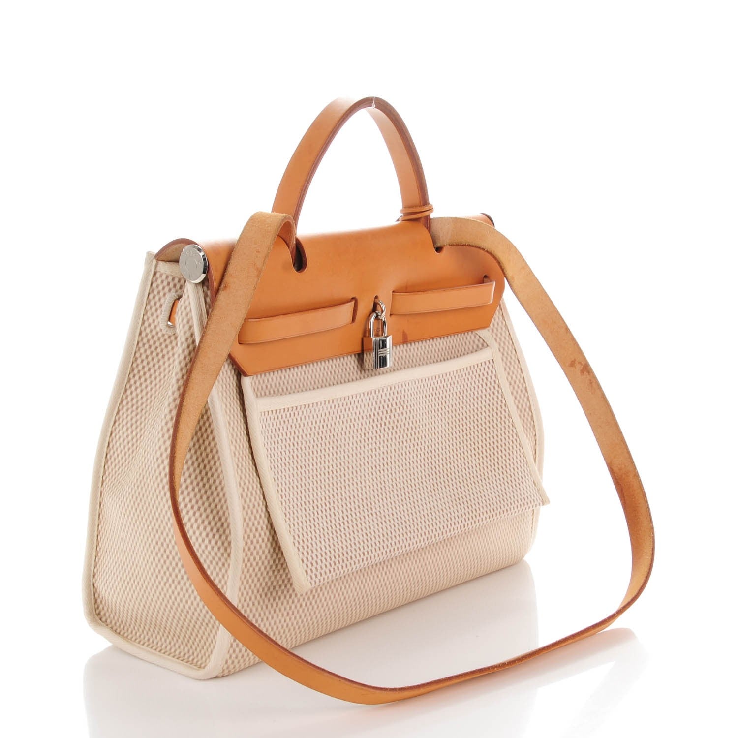 Hermes Toile Barenia Herbag PM Natural 3 of 8