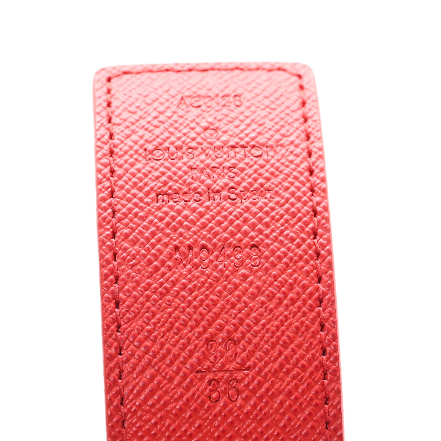 Louis Vuitton Monogram 30mm LV Initiales Reversible Belt 90 36 Coquelicot 4 of 5