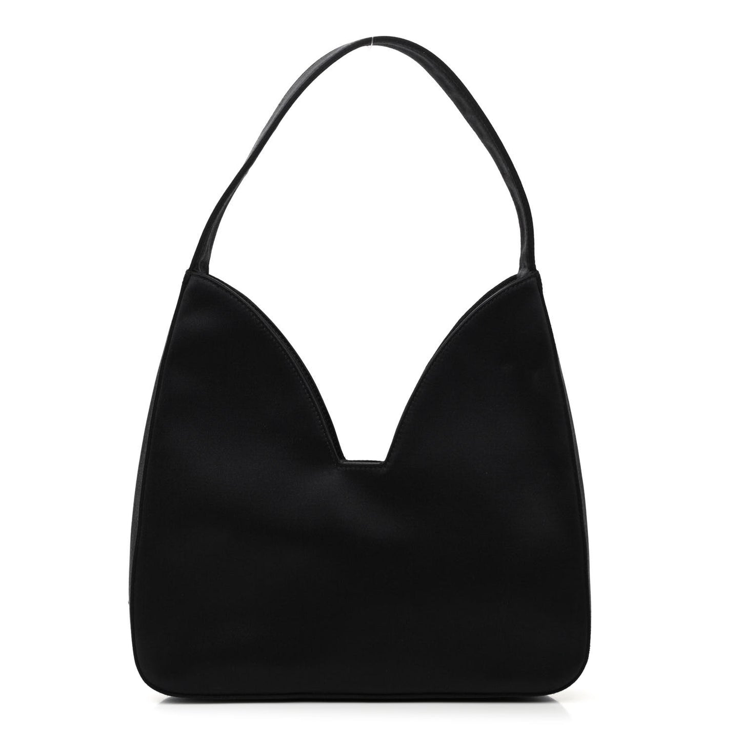 Satin Raso Shoulder Bag Black