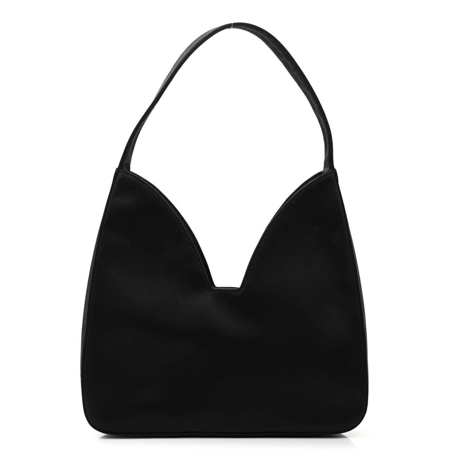Prada Satin Raso Shoulder Bag Black 1 of 10