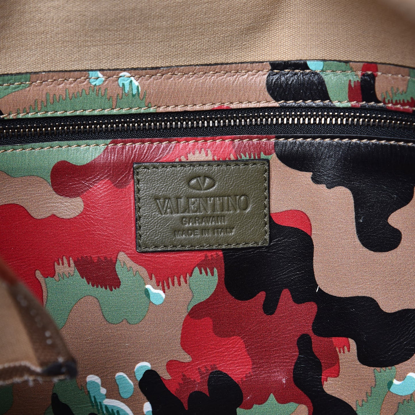 Canvas Camouflage Rockstud Messenger