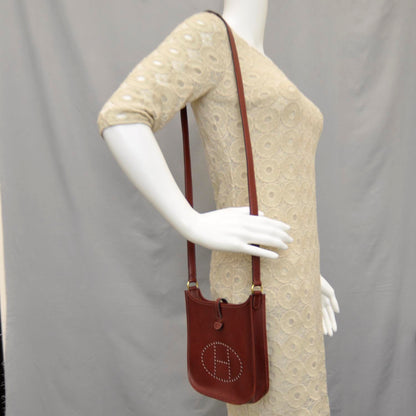 Hermes Veau Box Evelyne TPM Rouge H 3 of 9