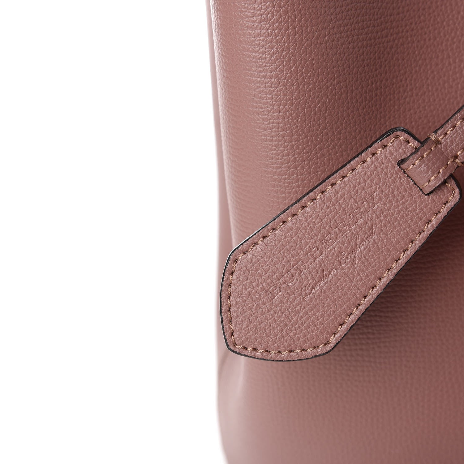 Burberry Calfskin Small Lorne Bucket Crossbody Light Elderberry 10 of 10