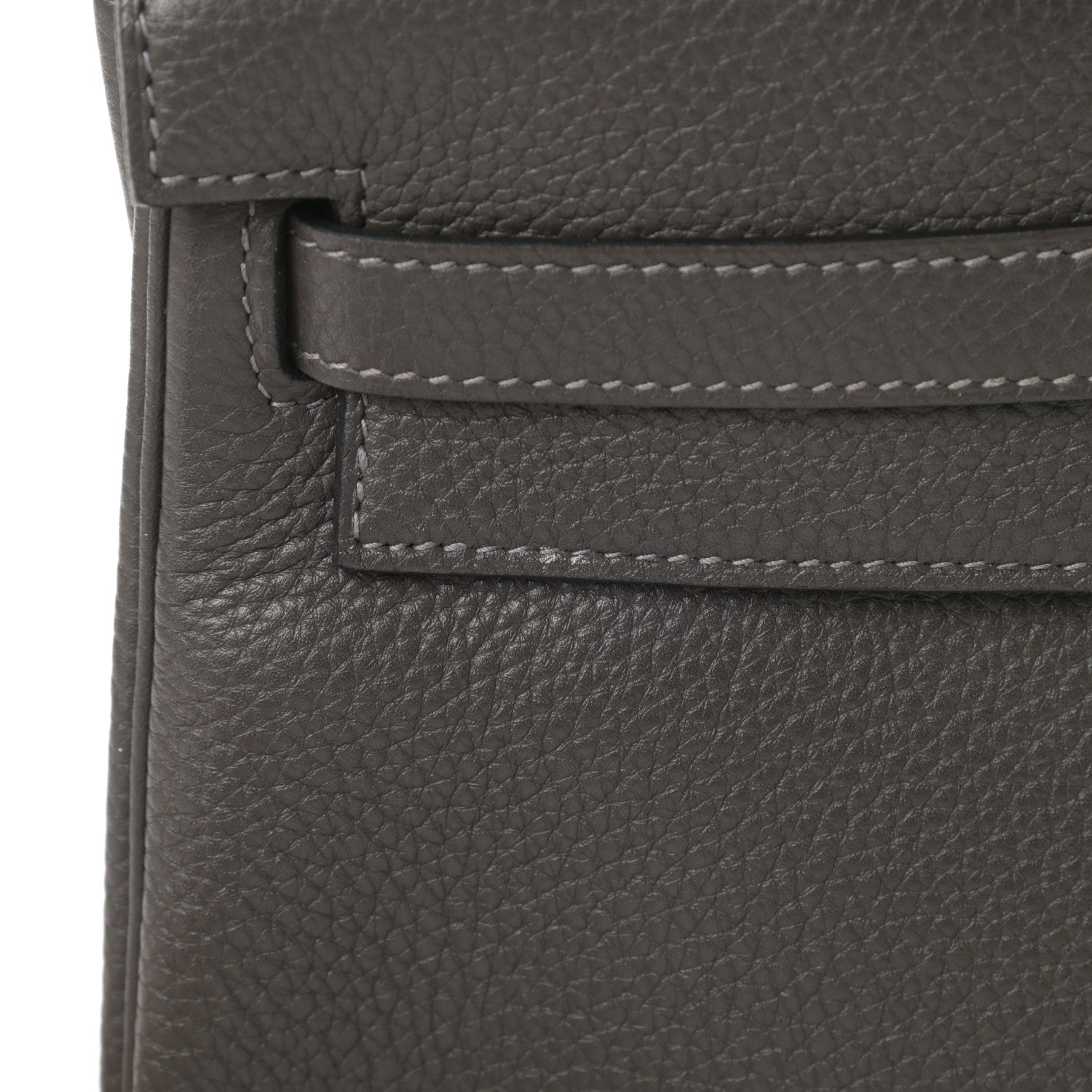 Hermes Taurillon Clemence Kelly Retourne 32 Graphite 12 of 13