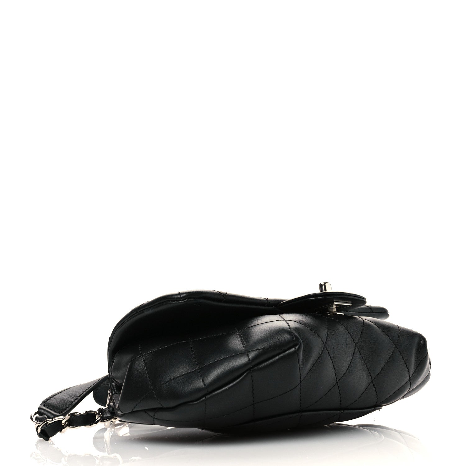 Chanel Calfskin Quilted CC Uniform Flap Belt Bag Black 4 of 10