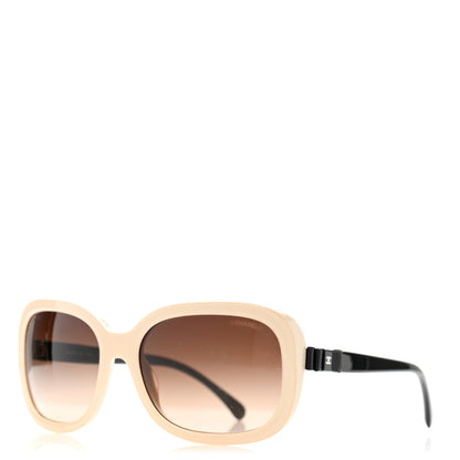 Chanel Acetate CC Bow Sunglasses 5280-Q Beige Black 1 of 8