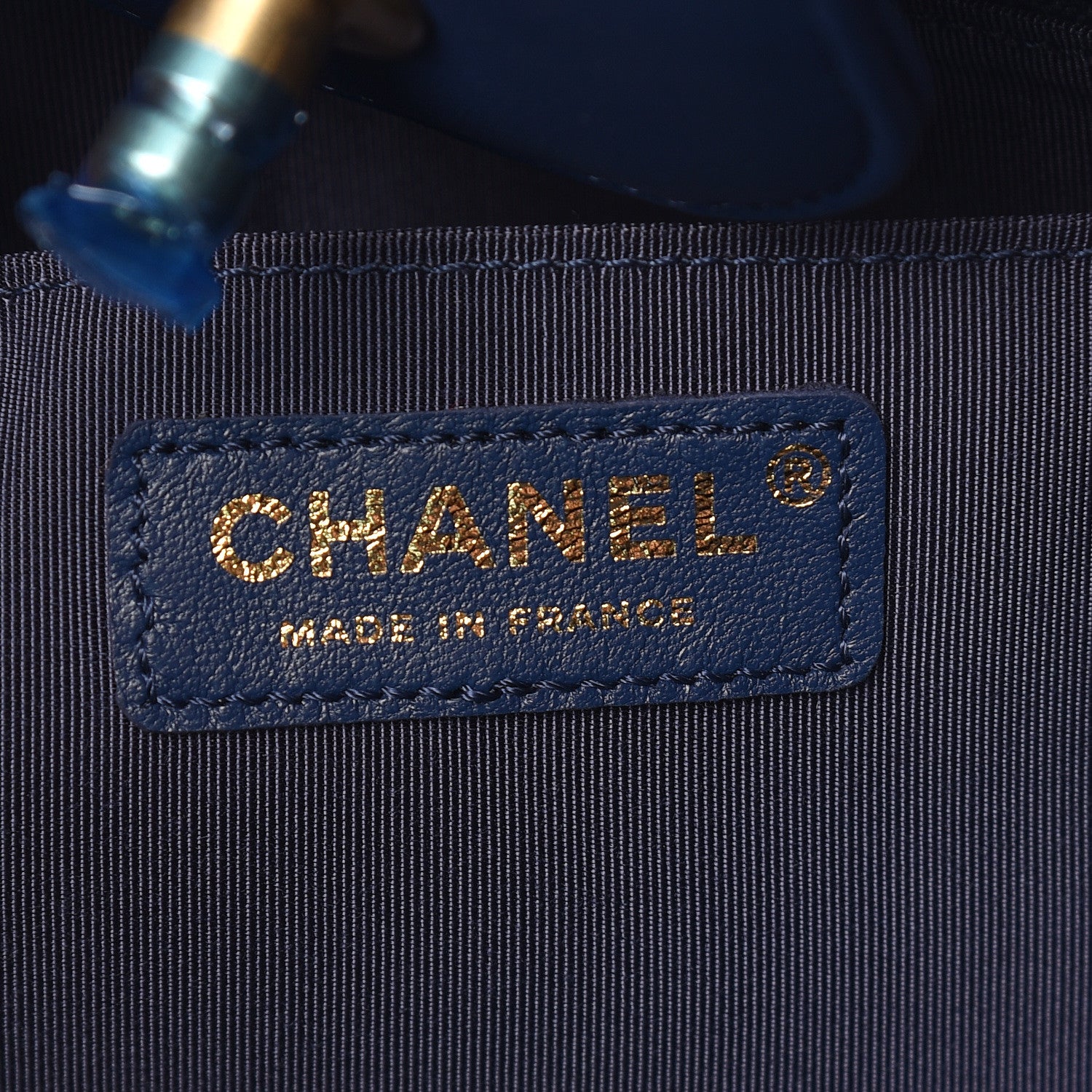 Chanel Calfskin Quilted Large Boy Tote Navy 8 of 10