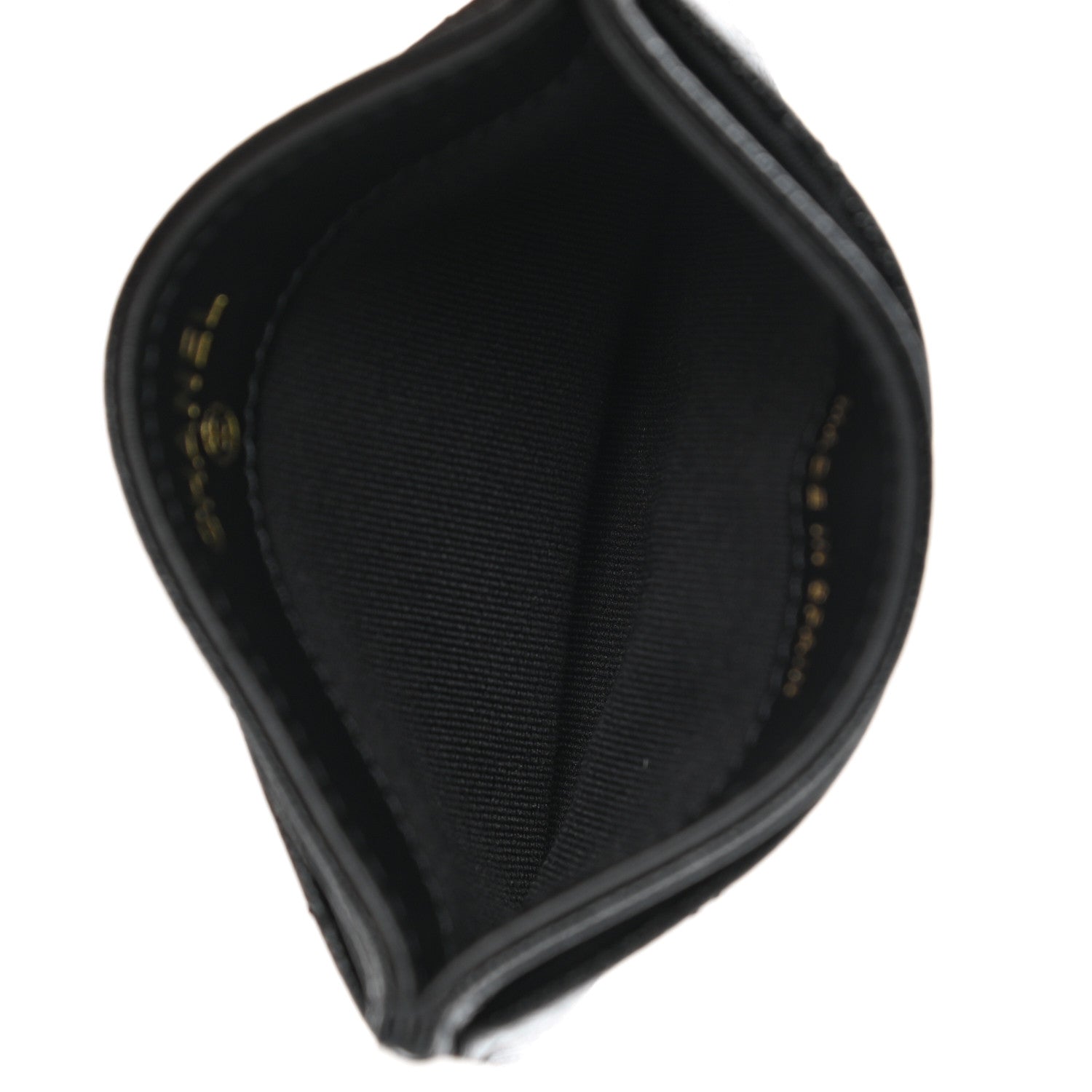 Chanel Caviar Quilted Studded CC Card Holder Black 5 of 9