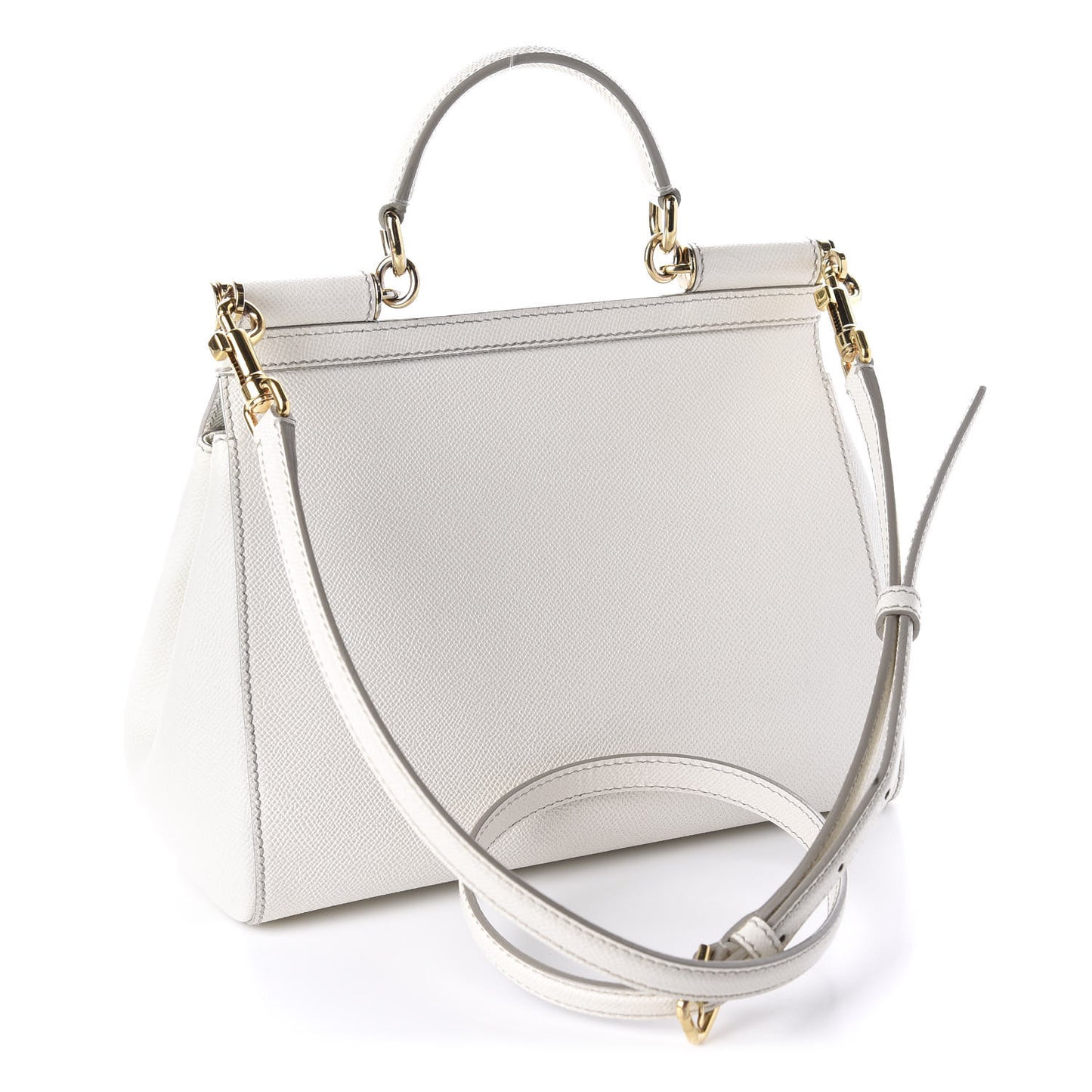 Dauphine Medium Miss Sicily Satchel White