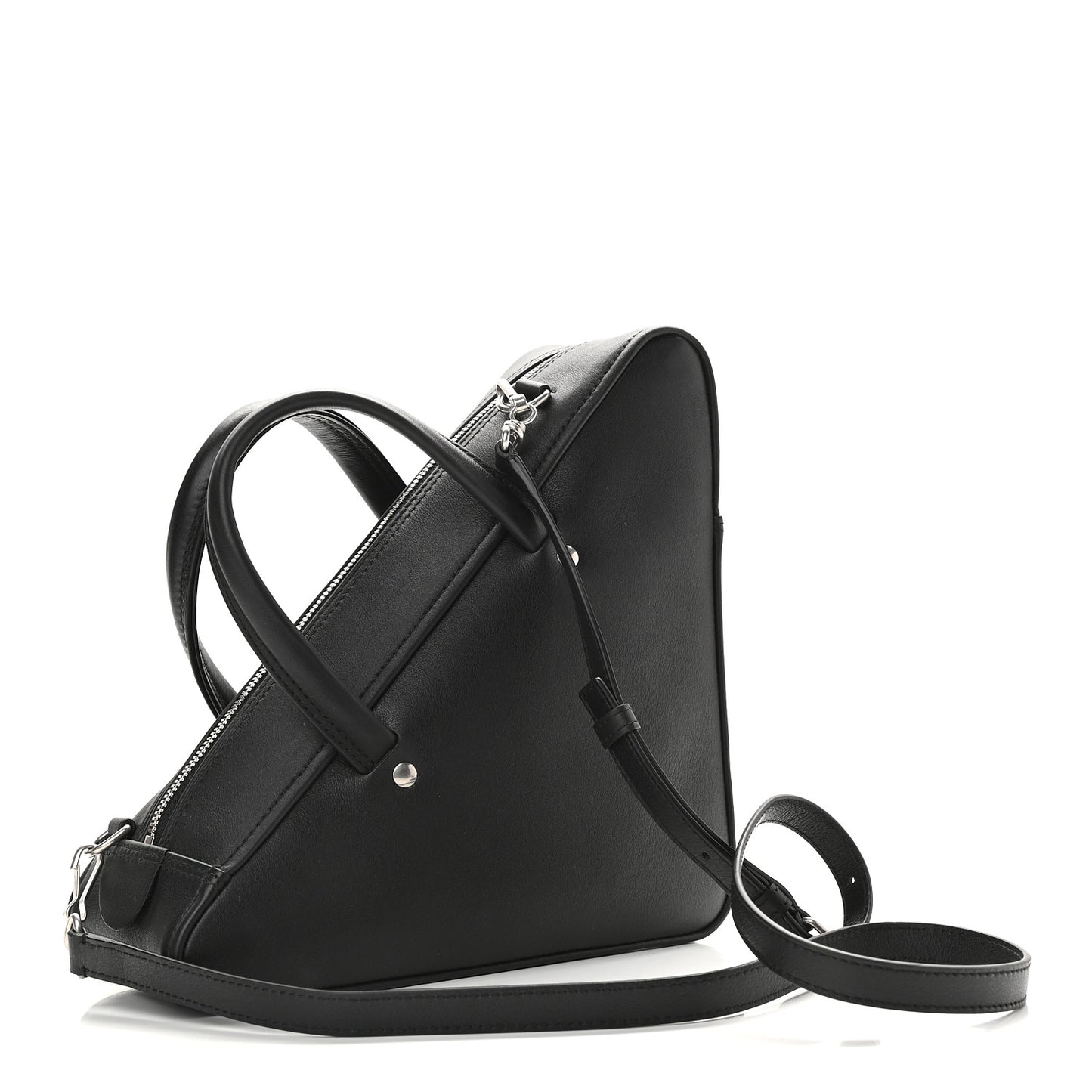 Calfskin S Triangle Duffle Black
