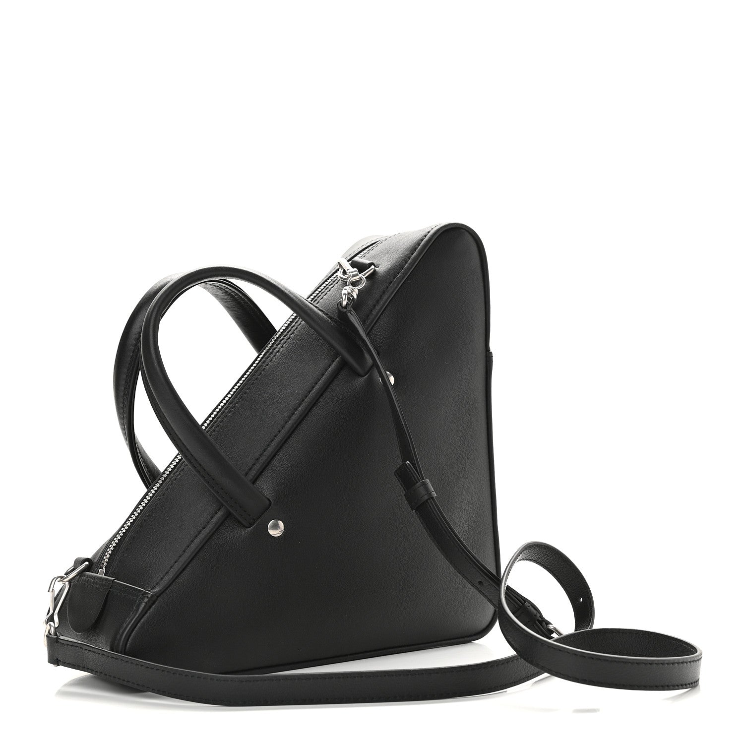 Balenciaga Calfskin S Triangle Duffle Black 3 of 8
