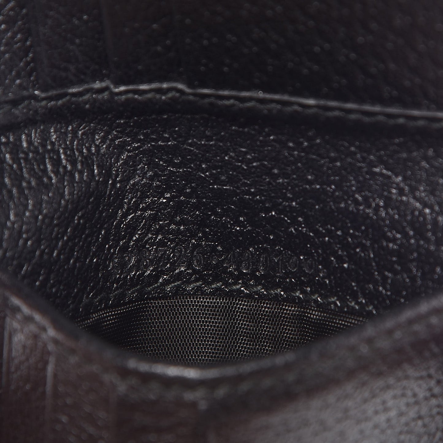 Calfskin Boar Effect GG Marmont Bi-Fold Wallet Black