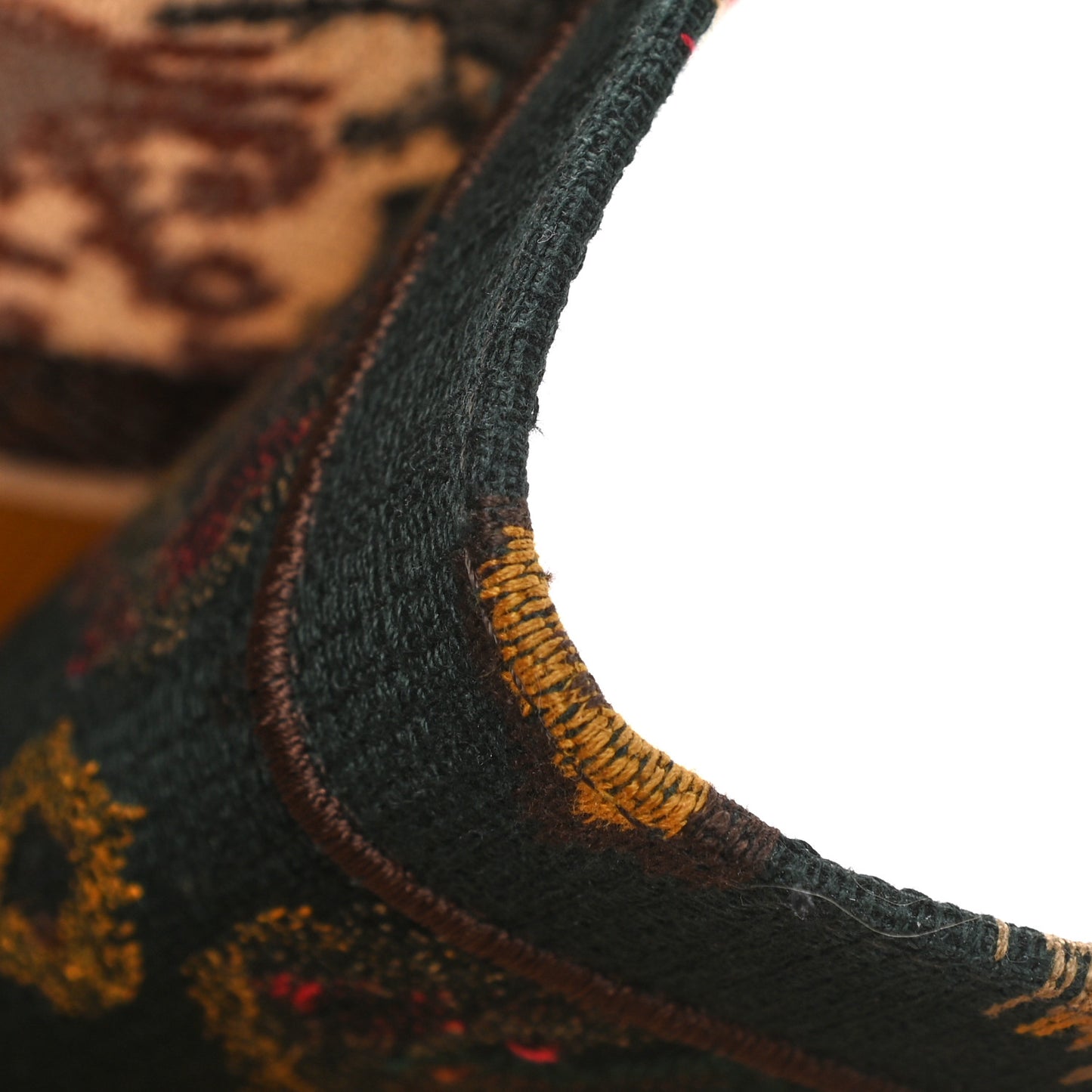 Canvas Embroidered Large Paisley Book Tote Multicolor