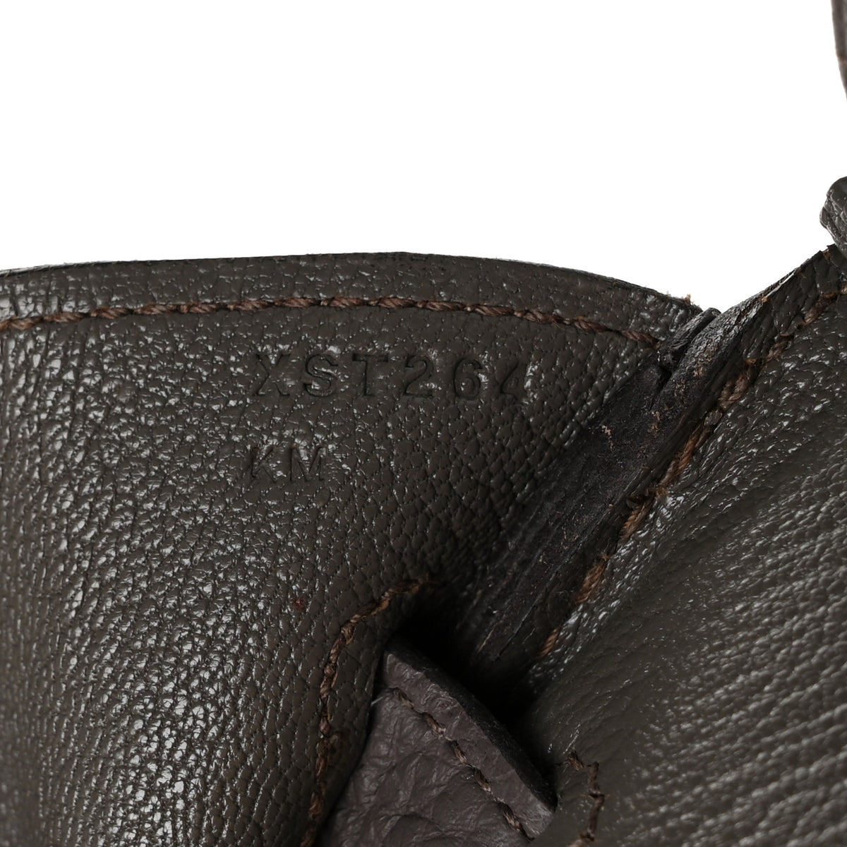 Hermes Togo BIRKIN 30 Etain 7 of 13