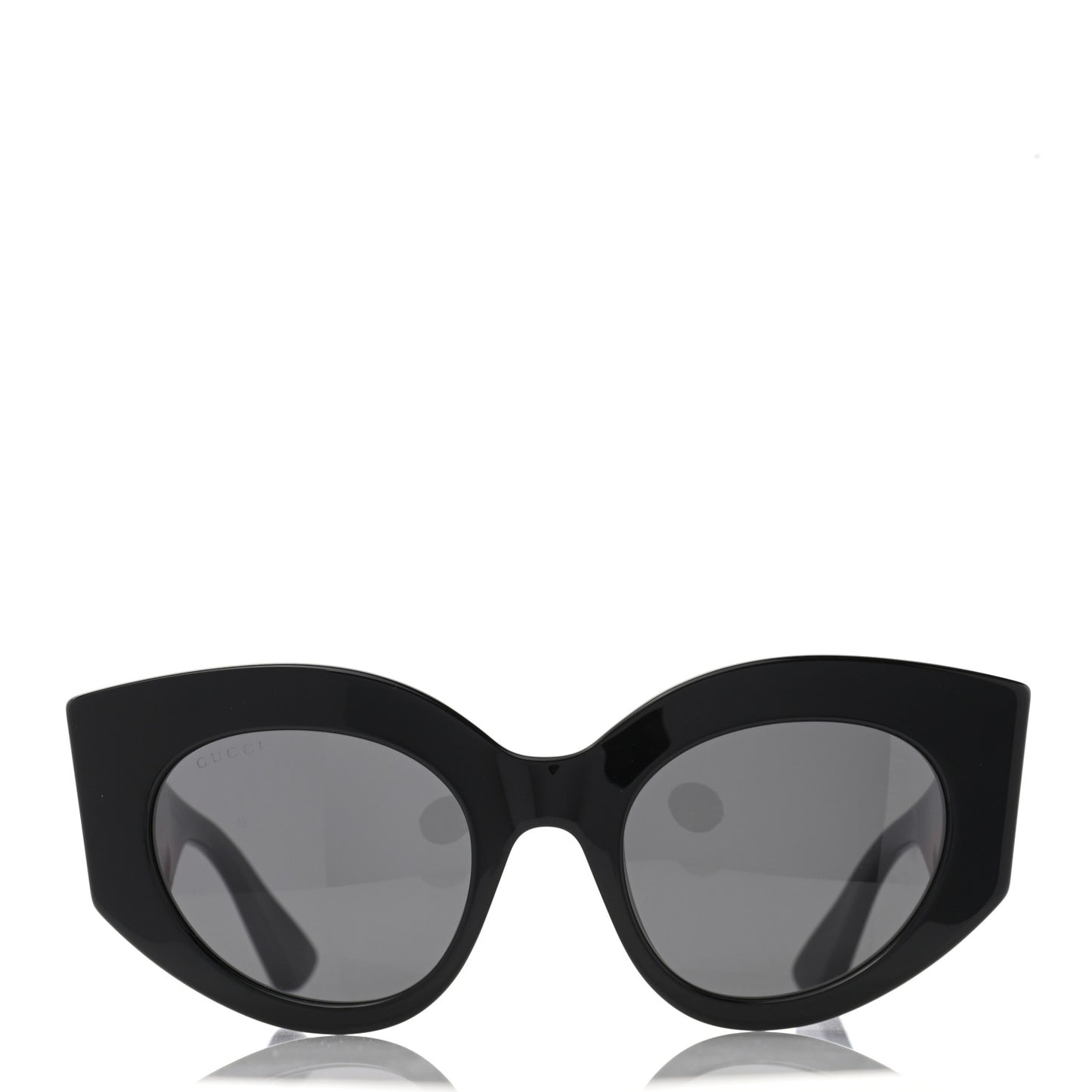 Acetate Oversized Rectangle Frame Web Sunglasses GG 0275/S Black
