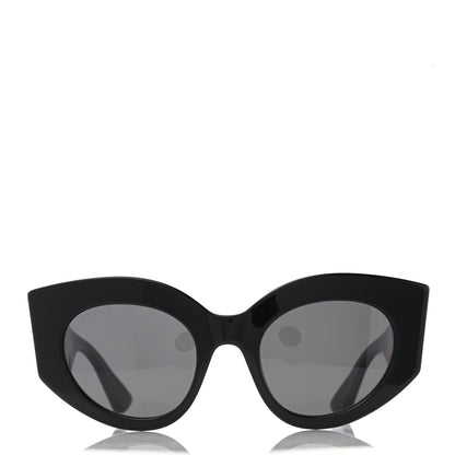 Gucci Acetate Oversized Rectangle Frame Web Sunglasses GG 0275/S Black 2 of 8