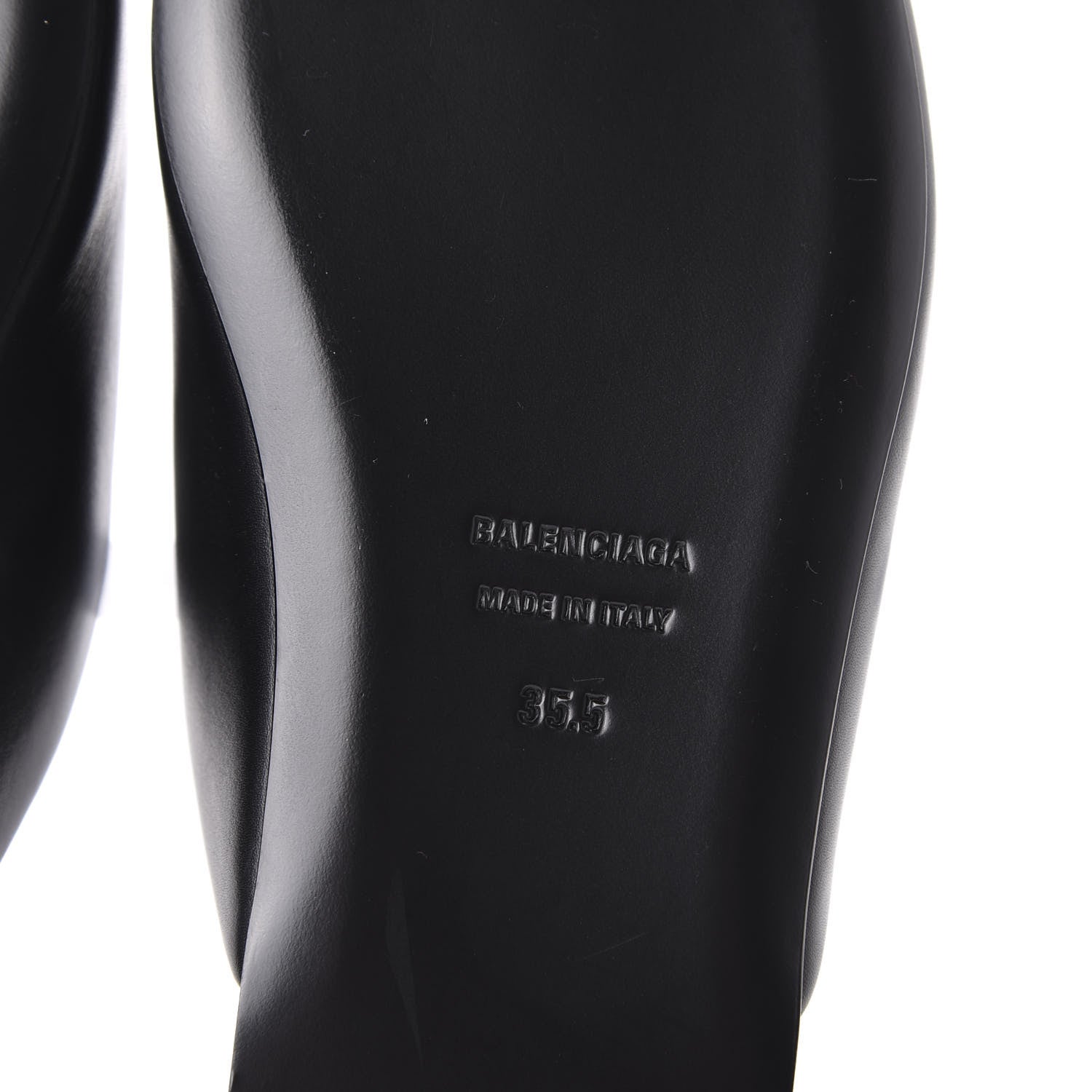 Balenciaga Calfskin BB Mules 35.5 Black 6 of 10