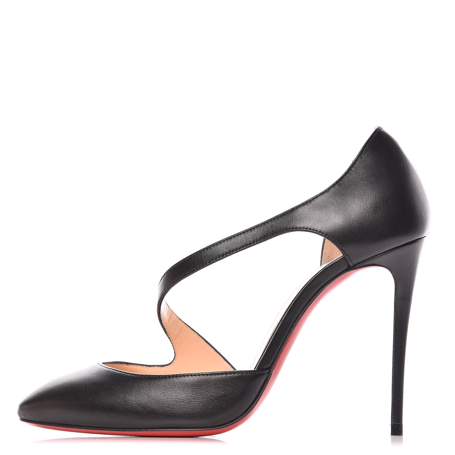 Christian Louboutin Shiny Nappa Catchy One 100 Pumps 36.5 Black 1 of 9