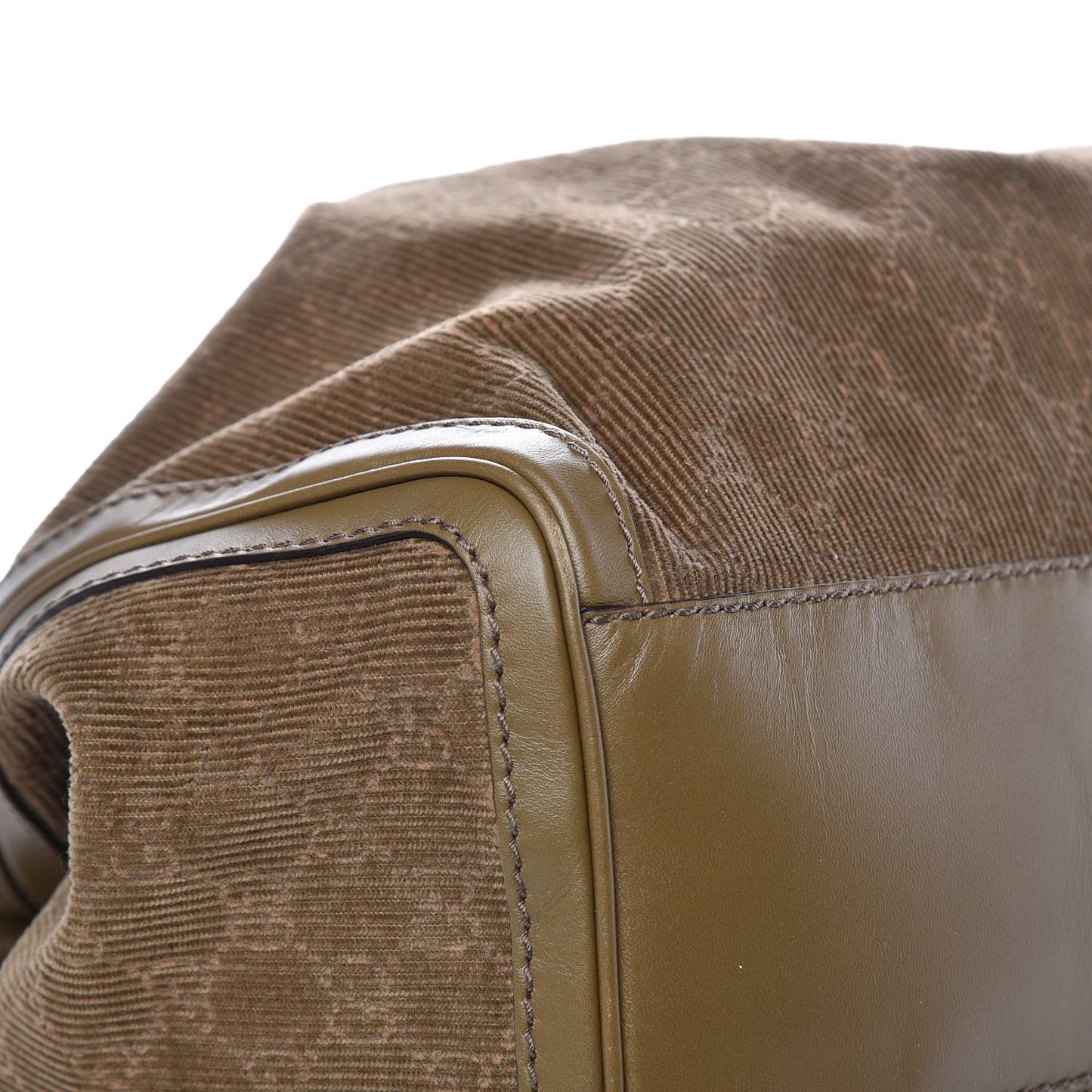 GG Corduroy Large Sukey Tote Brown
