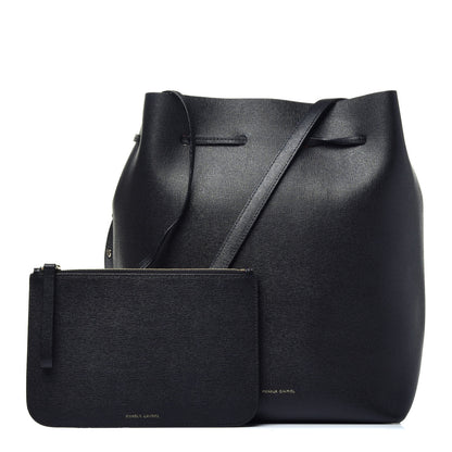 Mansur Gavriel Saffiano Bucket Bag Black Flamma 1 of 8