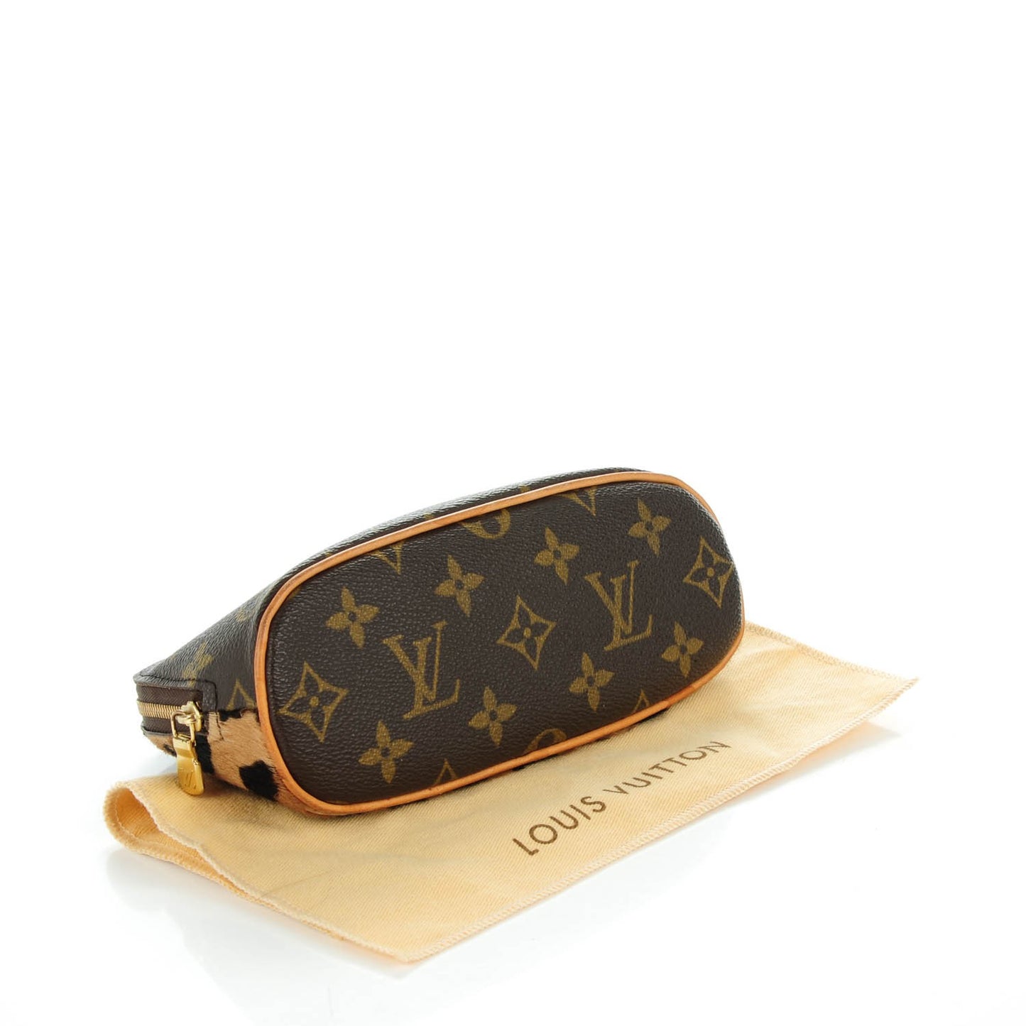 Monogram Azzedine Alaia Leopard Print Pony Hair Cosmetic Pouch