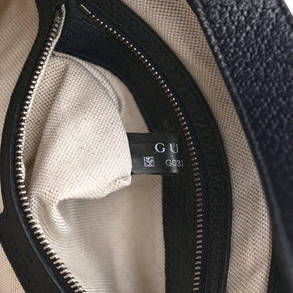 Gucci GG Supreme Monogram Textured Dollar Calfskin Web Small Jackie 1961 Hobo Beige Blue 8 of 11
