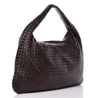 Bottega Veneta Nappa Intrecciato Large Veneta Hobo Ebano 3 of 12