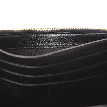 Balenciaga Agneau Giant 12 Gold Hardware Money Wallet Black 7 of 15
