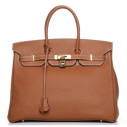 Hermes Togo Birkin 35 Gold 1 of 26
