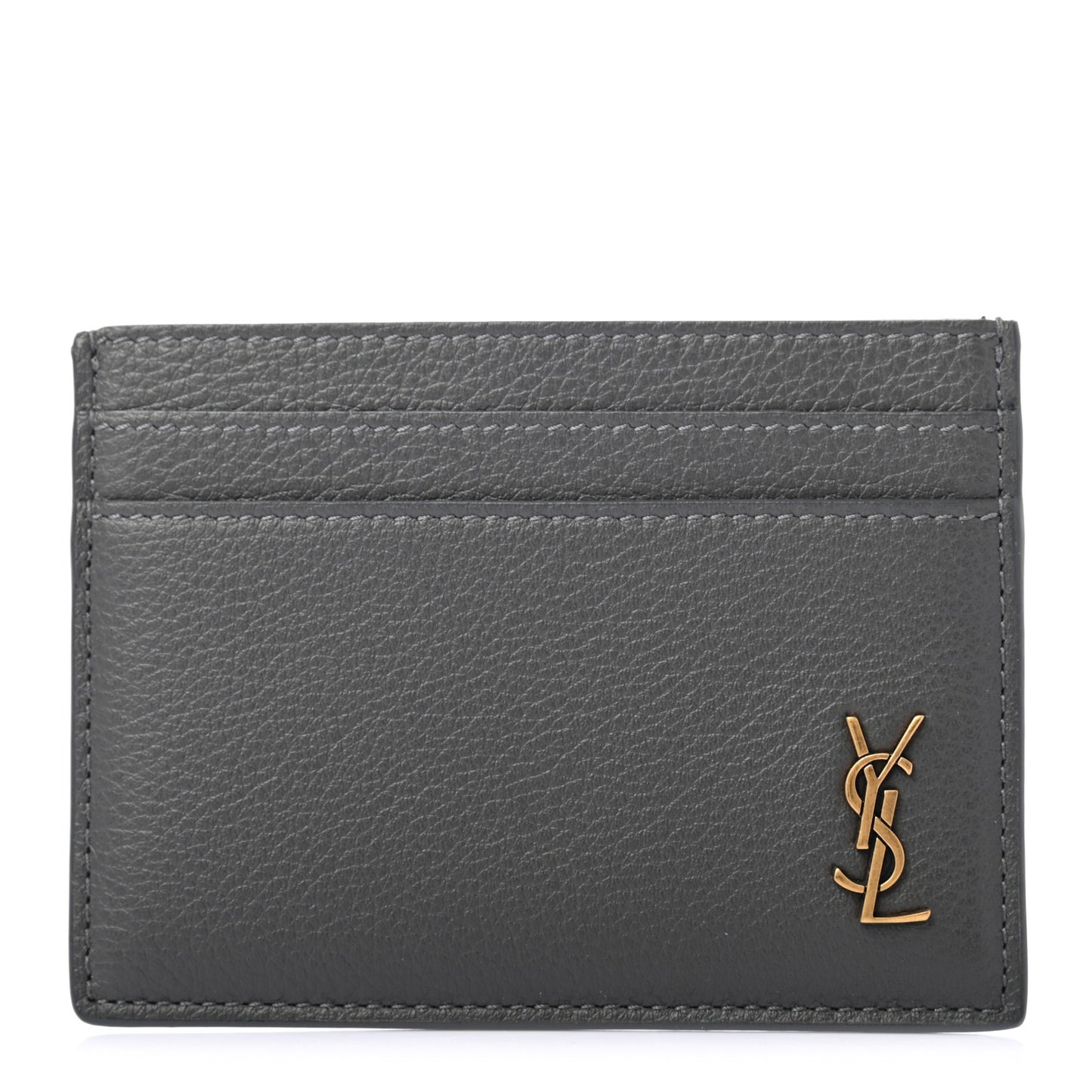 Grained Calfskin Credit Card Case