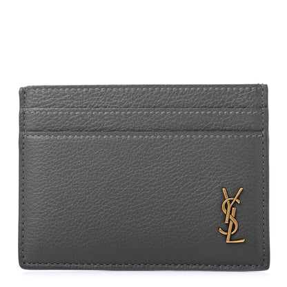 Saint Laurent Grained Calfskin Credit Card Case 1 of 7