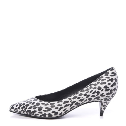 Saint Laurent Soft Calfskin Baby Cat Paris 50 Pumps 35 Bianco White Black 1 of 8