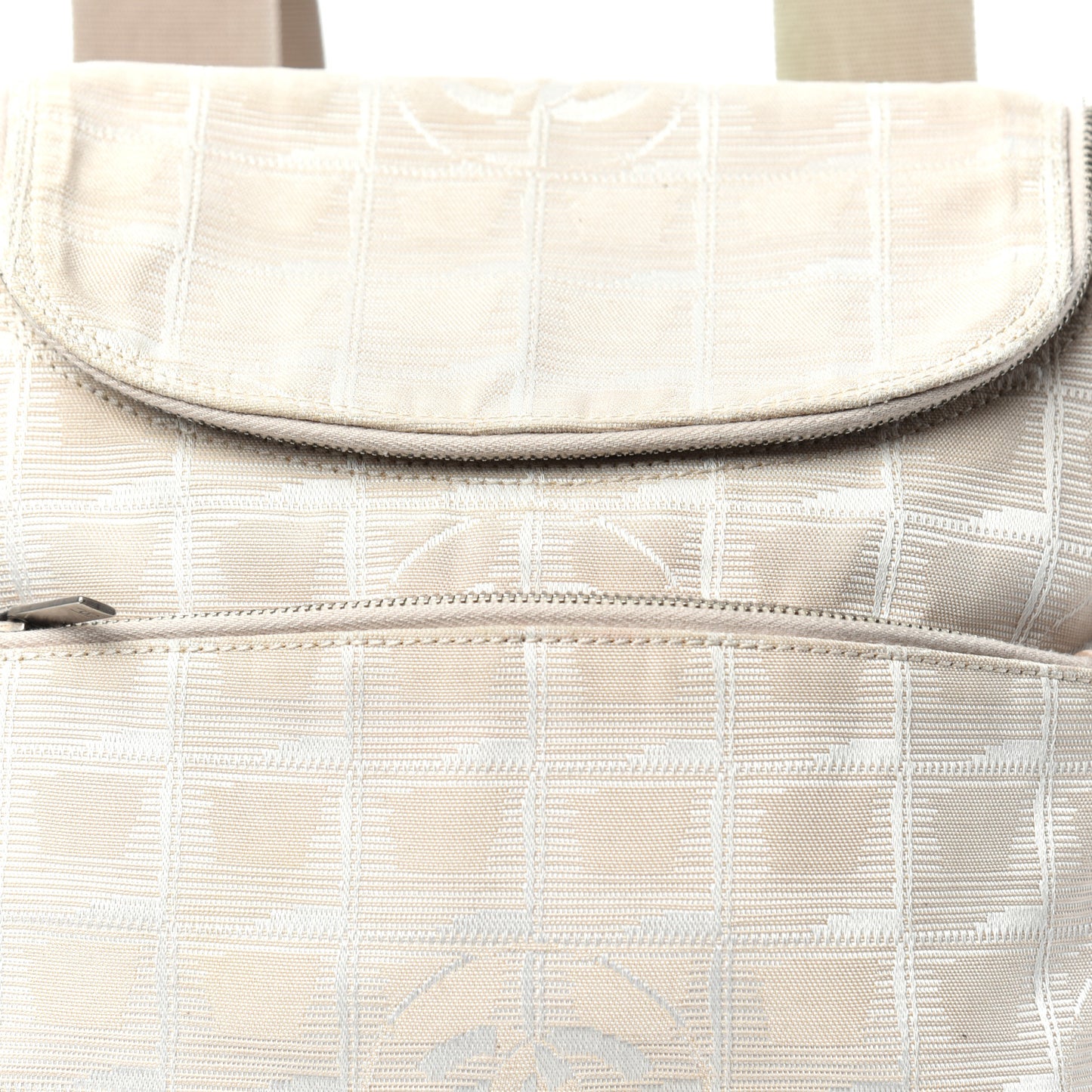 Nylon Travel Backpack Beige