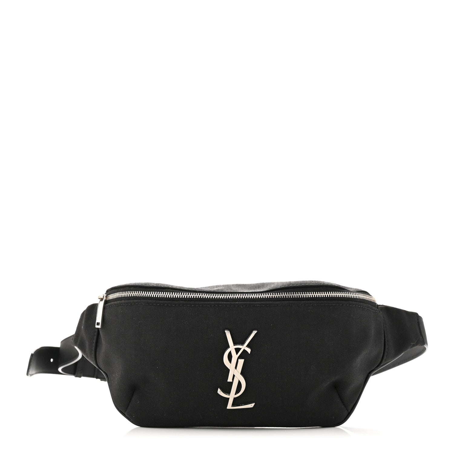 Saint Laurent Canvas Monogram Belt Bag Black 1 of 10