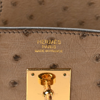 Hermes Ostrich Birkin 30 Mousse 6 of 10