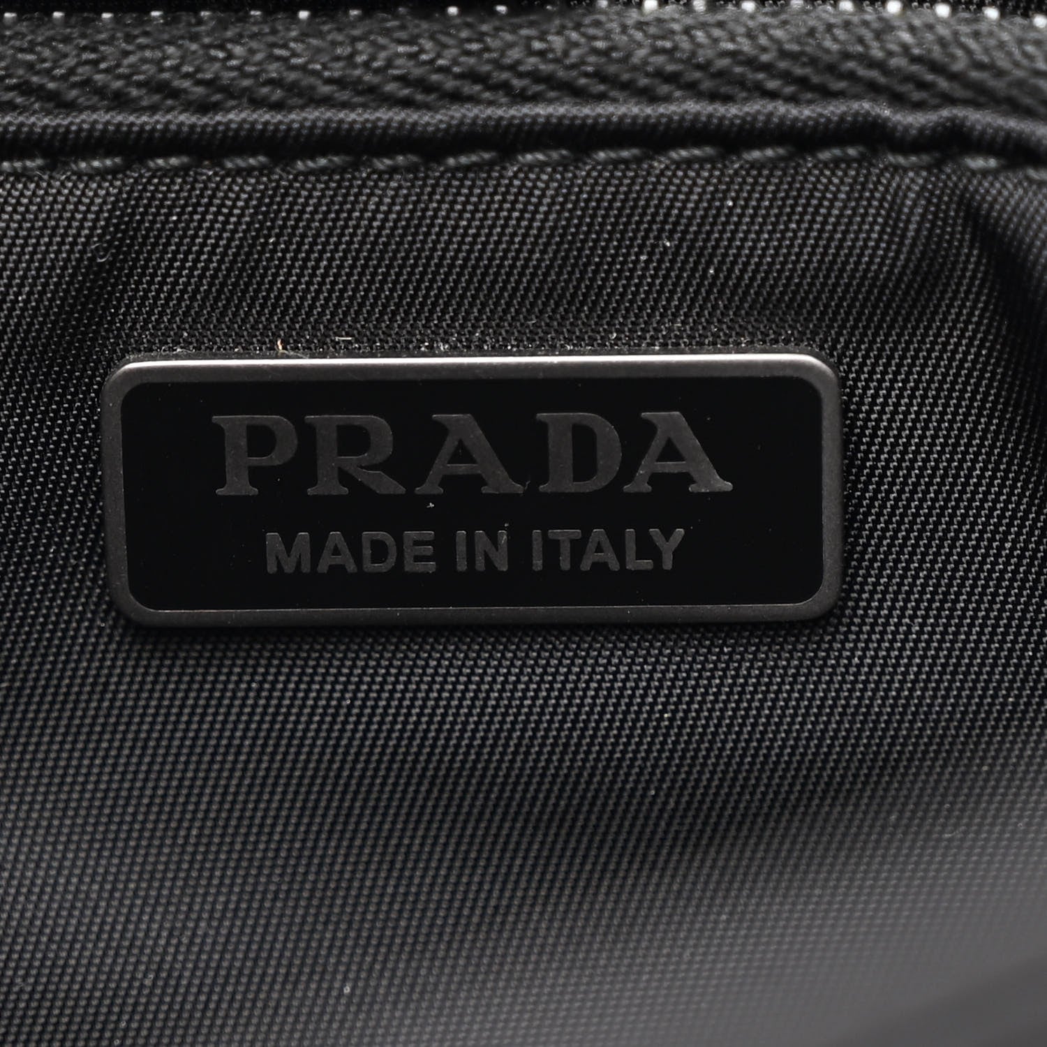 Prada Nylon Tessuto Chain Shoulder Bag Black 6 of 10