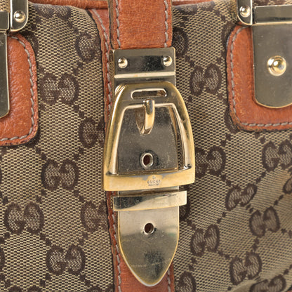 Gucci Monogram Glam Boston Tote Orange 7 of 12