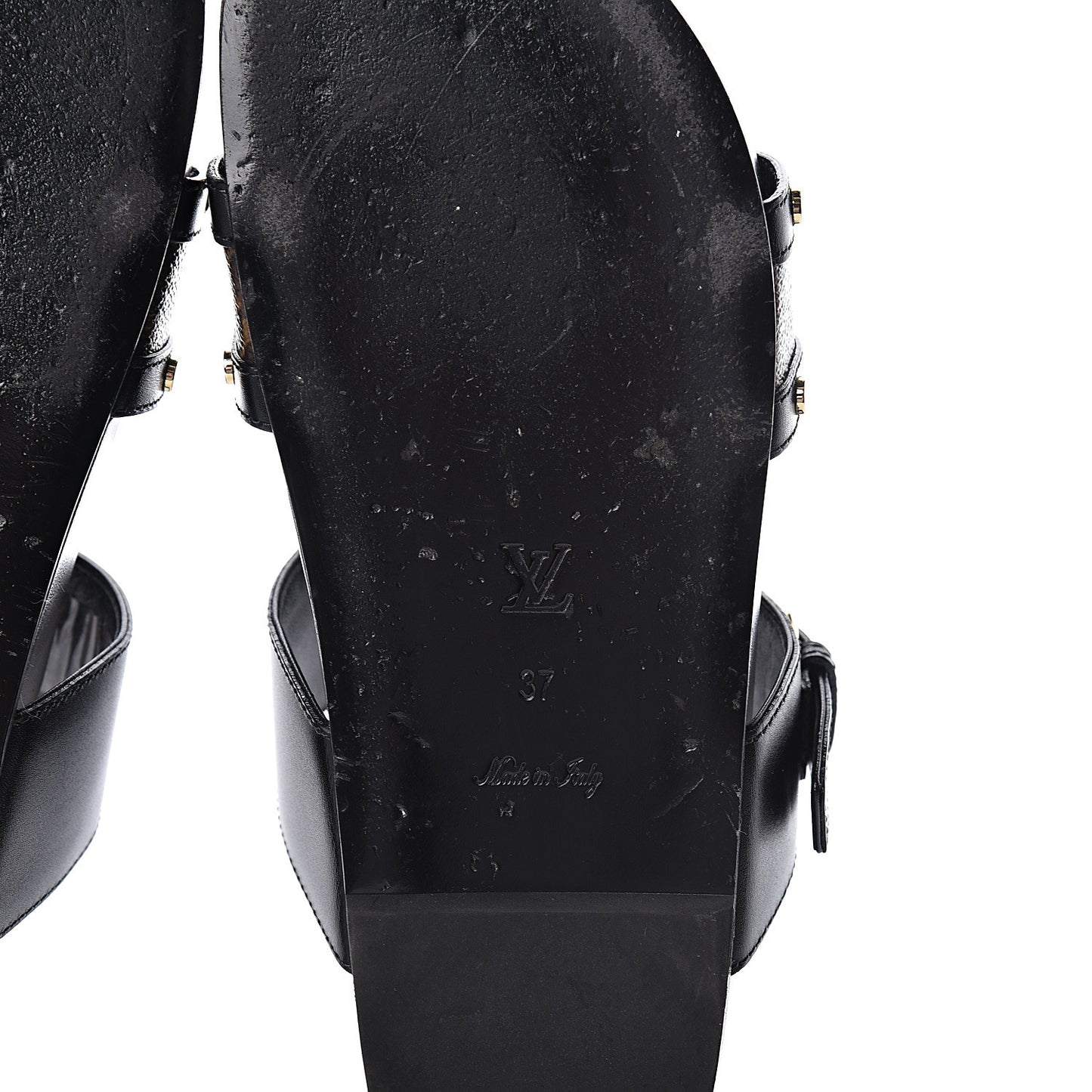 Bom Dia Flat Mule Sandals 37 Black