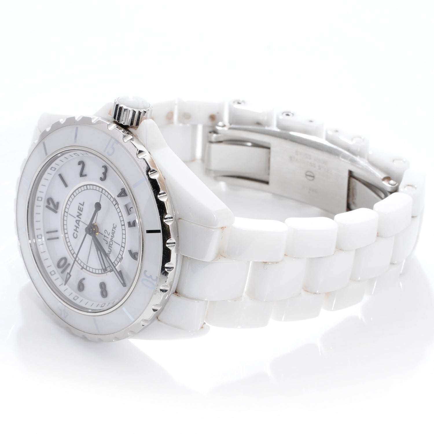 Chanel J12 38mm Ceramic Automatic Watch White 6 of 9