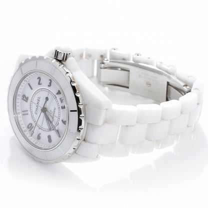 Chanel J12 38mm Ceramic Automatic Watch White 6 of 9