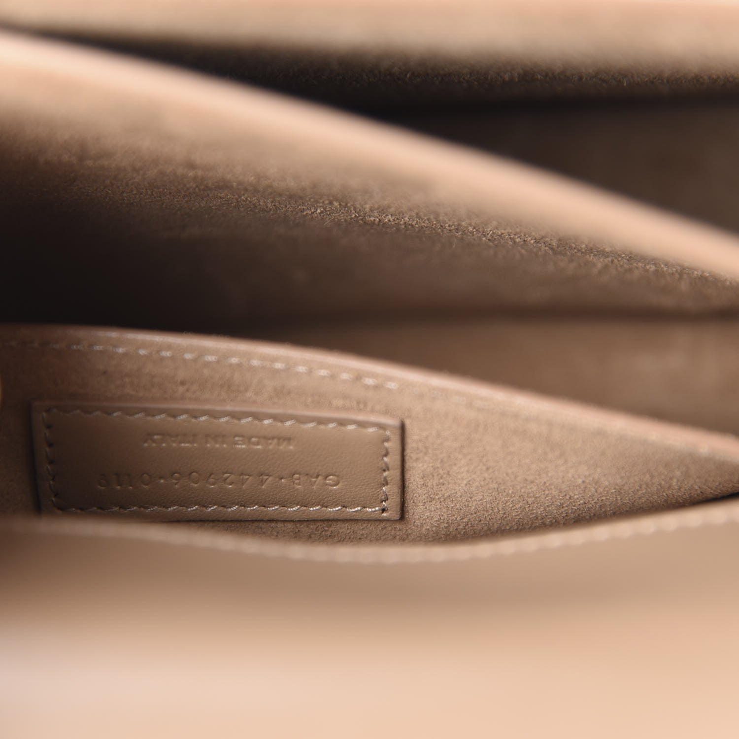 Saint Laurent Calfskin Medium Monogram Sunset Dark Beige 10 of 11