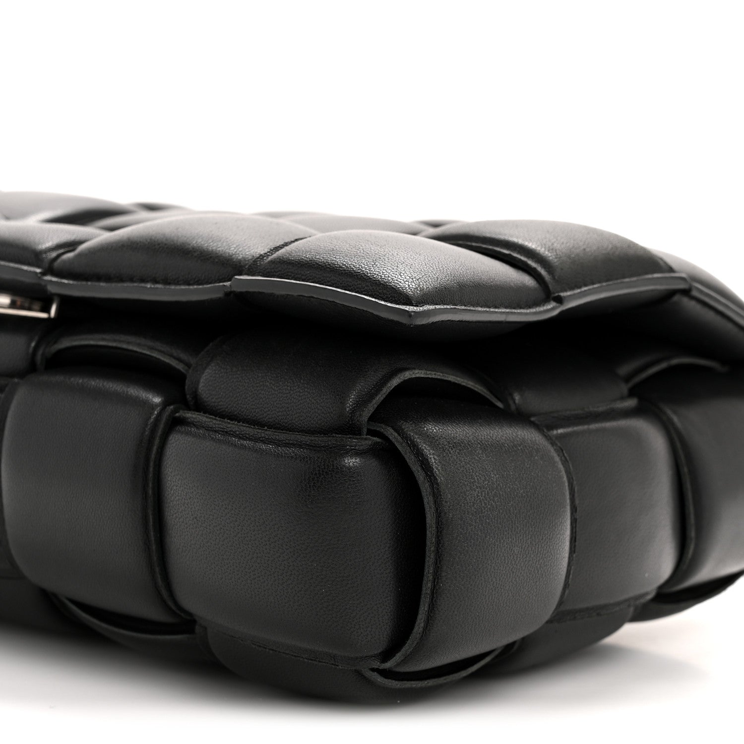 Bottega Veneta Nappa Maxi Intreccio Padded Cassette Crossbody Bag Black 10 of 13