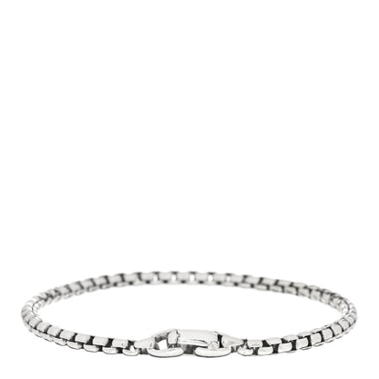 David Yurman Sterling Silver 4mm Box Chain Bracelet 2 of 3