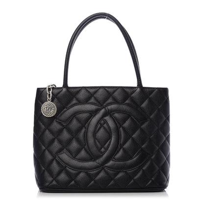 Chanel Caviar Quilted Medallion Tote Black 1 of 16