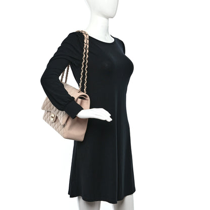 Chanel Caviar Quilted Maxi Double Flap Light Beige 2 of 11