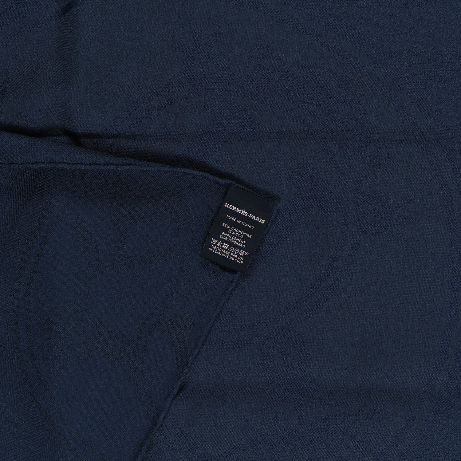 Hermes Cashmere Silk New Libris Poncho Bleu De Chine 3 of 3
