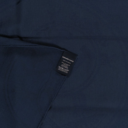 Hermes Cashmere Silk New Libris Poncho Bleu De Chine 3 of 3